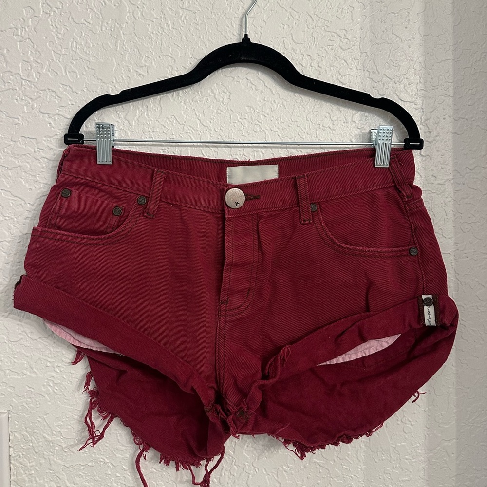 One Teaspoon Red Women's Shorts